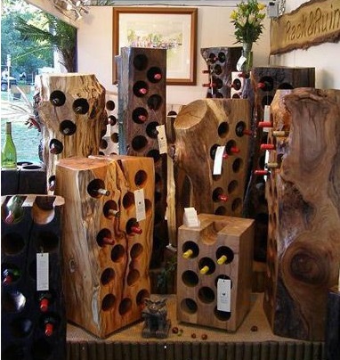 Шикарные стойки из древесины для настоящих ценителей хорошего вина