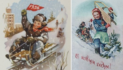 знаменитые советские санки с металлическими полозьями, деревянными перекладинами и съемными спинками