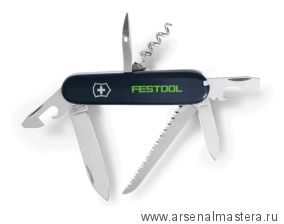 Фирменный перочинный нож FESTOOL Victorinox с 12 функциями 497898