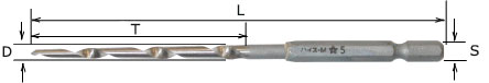 Сверла конусные с шестигранным захватом Star-M 75HSM D 3, 4, 5 мм М00009125
