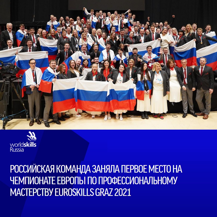 EuroSkills Graz 2021 Россия Победитель!