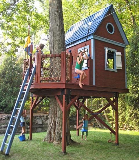 Дом на дереве: может быть сбывшейся мечтой ребенка, его первый дом