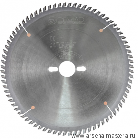 Пильный диск для древесно-плитных материалов поперечный рез 250x30x3.2/2.2x80 MW DIMAR 90105706